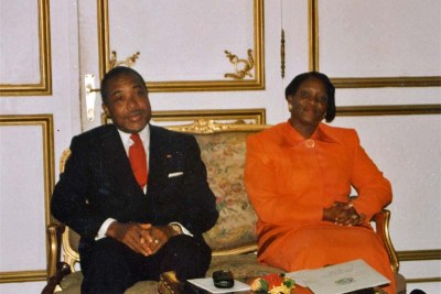 Former President Charles Taylor and his ex-wife, Senator Jewel Howard Taylor.