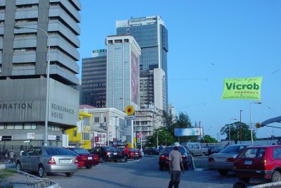 Lagos central business district.