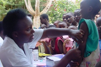 Vaccination in Eritrea.