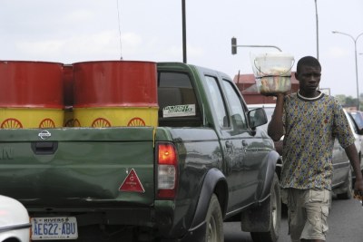 Traffic scene in Port Harcourt, Nigeria.