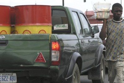 Fuel being transported in Port Harcourt, Nigeria (file photo).