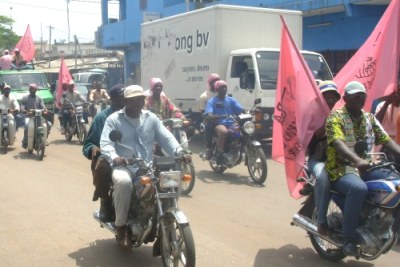 Opposition supporters in Lome. (file photo)