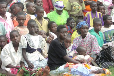 Rwandan women and children.