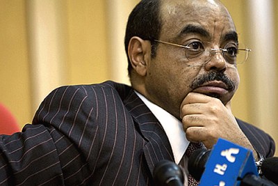 Ethiopian Prime Minister Meles Zenawi.