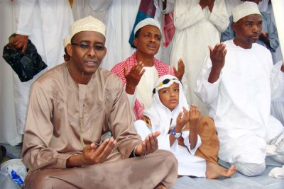 Muslims in Mombasa say prayers for Eid (file photo).