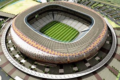 An artist's impression of the refurbished Soccer City Stadium in Johannesburg, South Africa.