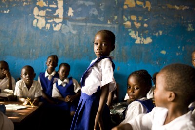 Schoolchildren in Monrovia.
