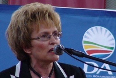 Helen Zille, leader of the Democratic Alliance.