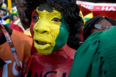 Ghanaian supporters singing (file photo).