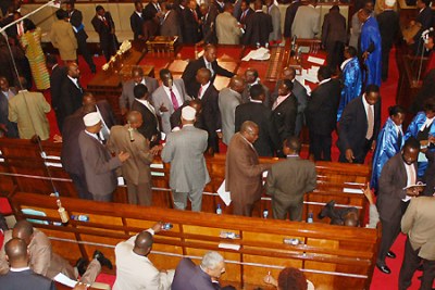 The Kenyan Parliament: The country's Internal Security Minister revealed the names of those under investigation to the House on Wednesday.