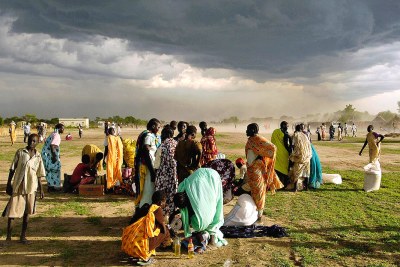 Sudan: Emergency food aid distributed by the World Food Programme.