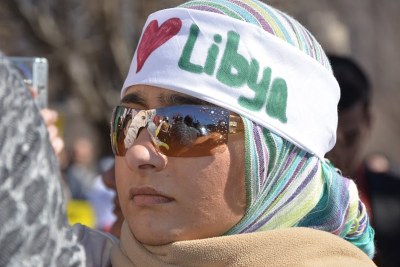 Libyan pro-democracy activist in America.