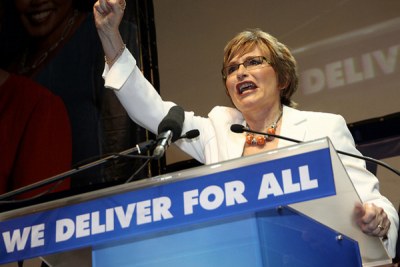 The Democratic Alliance's leader Helen Zille