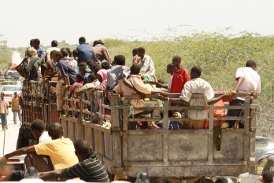 Un moyen de transport en Afrique