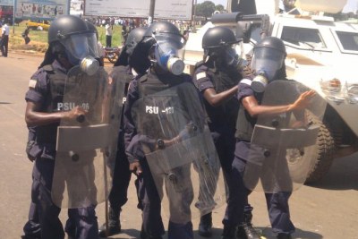 Police quelling a demonstration (file photo).