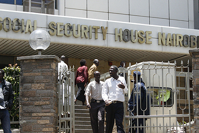 The National Hospital Insurance Fund headquarters in Nairobi.