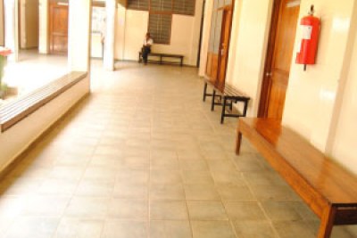 A deserted section of the Muhimbili Orthopaedic Institute in Dar es Salaam.