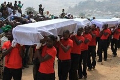 Madalla victims mass burial.