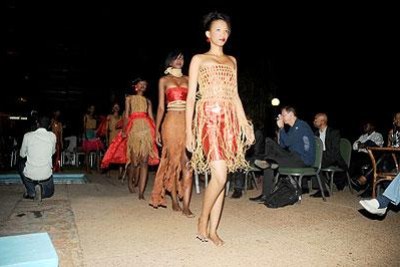 Models at a Rwandan fashion show (file photo).