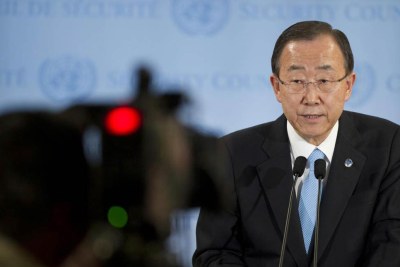 Le Secrétaire général de l'ONU Ban Ki-moon.