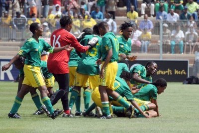 South Africa women's national soccer team Banyana Banyana.