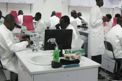 Doctors in a lab.