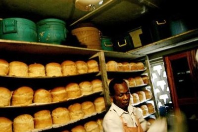 Bread sellers in Abuja.