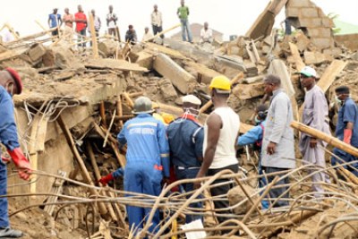 building collapse in Abuja.