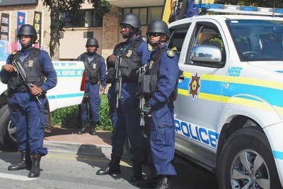 La police sud-africaine.