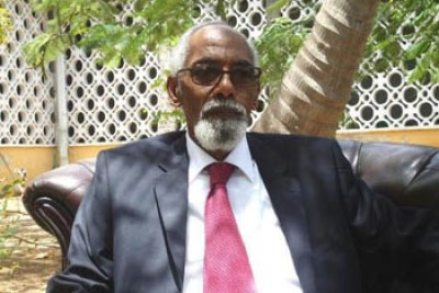 Somali speaker of Parliament, Prof.Mohamed Osman Jawari.