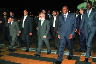 Blaise Compaoré au sommet des pays non alignés à Téhéran avec d'autres délégations africaines