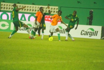 match Côte d'Ivoire contre Sénégal, le samedi 08 septembre 2012 à Abidjan