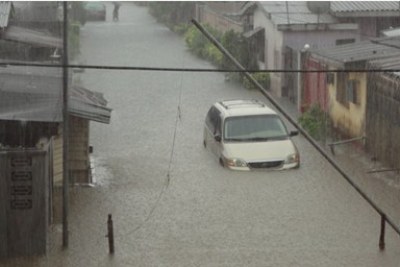 Satellite town flooded