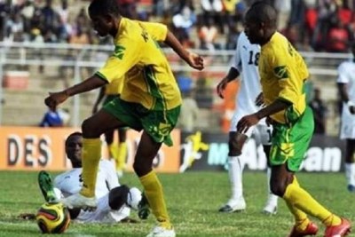 Zimbabwe nation soccer team 'The Warriors' in action