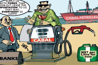 Cartoonist depicts corruption in Nigerian petroleum sector
