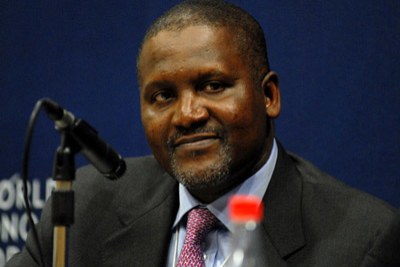President and Chief Executive Officer of Dangote Group of Companies Aliko Dangote