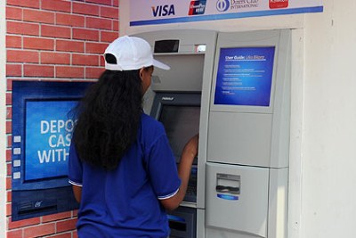 The latest innovation is a locally made product that will enable bank clients to use their normal ATM cards to pay for goods and services (file photo).