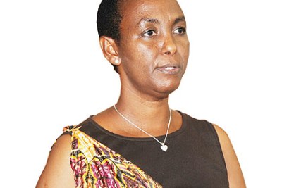 The late Minister of Gender and Family Promotion, Aloisea Inyumba (file photo).