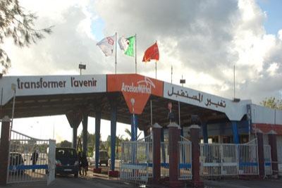 Entrée de l'usine sidérurgique d'Arcelormittal Annaba en Algérie