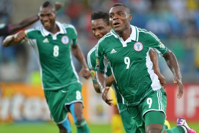 Emmanuel Emenike, 9, in action at the Africa Cup of Nations last year, will play a crucial role for the Super Eagles in Brazil. His pace and hard running style make him a dangerous opponent, but he also has the ability to bring others into the game and is a regular provider of assists.