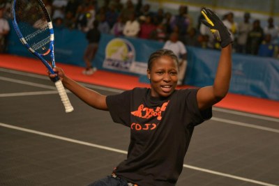 South African wheelchair tennis player Kgothatso KG Montjane.