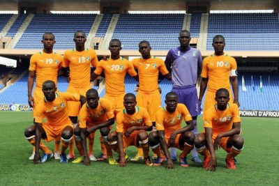 Ivory coast U-17 soccer squad
