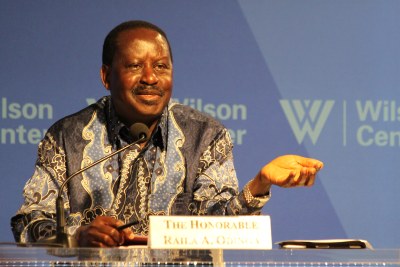 Former Prime Minister Raila Odinga.