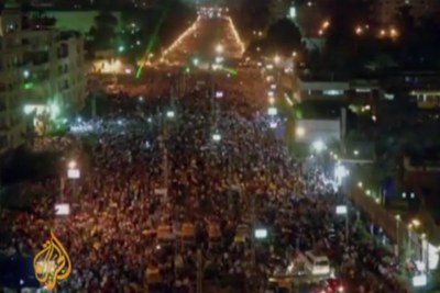 Des millions de militants islamistes et de partisans de l'opposition campaient dans différents endroits de la capitale égyptienne.
