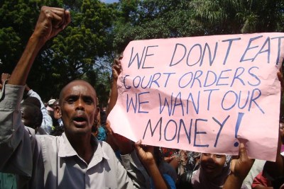 Kenyan workers' strike (file photo).