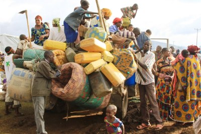 Congolese refugees in Uganda: Thousand of flee attacks by the M23 rebels (file photo).