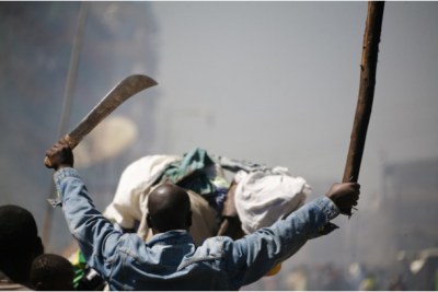 Post election violence in Kenya 2007 (file photo).