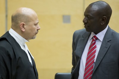 Kenya's deputy President William Ruto's day in court at the Hague.