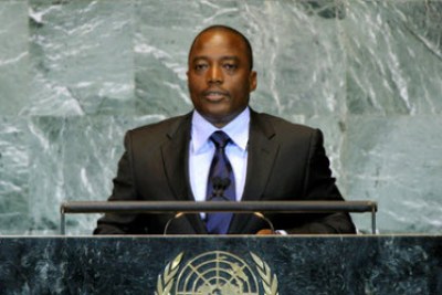 Président Joseph Kabila de la RDC à l'Assemblée générale de l'ONU.