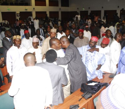 Nigerian Senators Exchange Blows